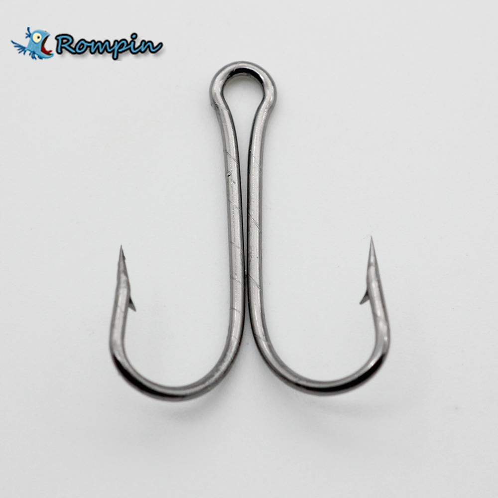 50pcs 9908 Double Fishing Hooks Small Fly Tying Dual anchor hook