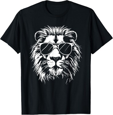 Lion Sunglasses Graphic T-Shirt