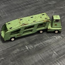 Large Vintage 1970s TONKA Car Carrier Hauler Semi Truck 18.5" Metal - Original