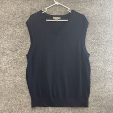 Daniel Cremieux Signature Collection Sweater Vest Men s Large Blue Supima Cotton