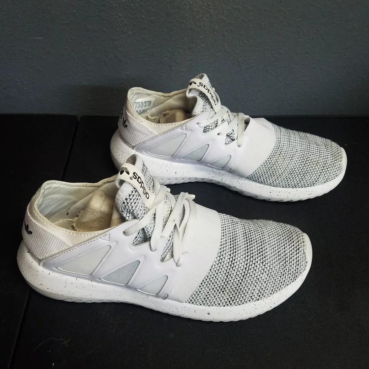 adidas Tubular Viral Running Shoes Gray White Athletic Sneakers