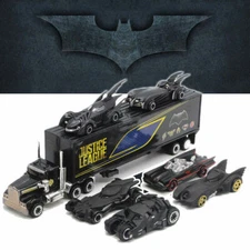 New 7PCS Batman Batmobile & Truck Model Car Alloy Diecast Toy Vehicle Kids Gift