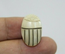 UNIQUE HANDMADE PHARAONIC ANCIENT EGYPTIAN Silver Agate Scarab (BD)