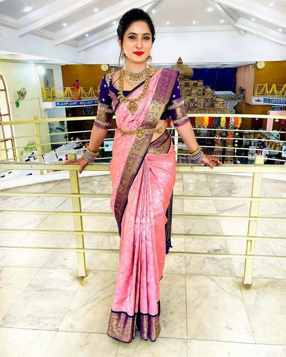 Indian Pakistan Saree Banarasi Silk Designer Festive Sari
