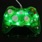 Wired Controller for Microsoft Xbox 360/ 360 Slim/PC Windows 7 8 10 Glow Green