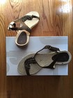 Women’s Green Leather Top Strap Sandals, Sz. 8 — photo 4