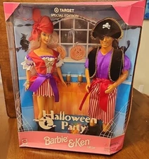 1998 HALLOWEEN PARTY Barbie & Ken doll Set Target Special Edition Pirate costume