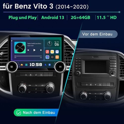 Android 13 Autoradio Für Mercedes Benz Vito 3 2014-2020 GPS Navi WIFI SWC BT 64G - Bild 2 von 10