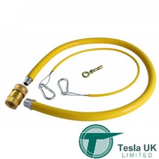 Quick Release Yellow Cover Cater Hose 1000 mm x 3/4" From Tesla UK, CHC-34-1000