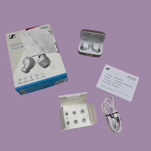 Sennheiser Momentum 3 Wireless In-Ear Headphones Model MTW3 C White #U0806 (AR)