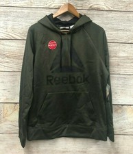 Reebok Hoodie Sweatshirt Mens Medium Core Delta Trail Hoodie 4.0 Rosin Hthr New