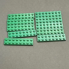 Lego 3034 Green Replacement Parts Pieces Lot of 10