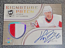 2005-06 Henrik Zetterberg UD The Cup Signature Patch  #SP-HZ  58/75 Red Wings