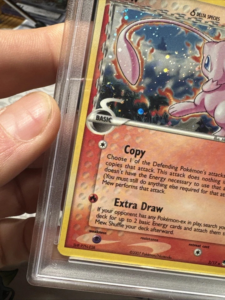 Mew 3/17 Holo SWIRL - ERROR [Inverted Back] - PSA 5 - POP Series 5 - Pokemon TCG - Image 3 of 4