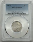 1915 Buffalo Nickel 5c, PCGS MS63, Subtle Attractive Color Mint State Coin.