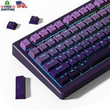 Womier Shine through PBT Keycaps 60 75 100 Percent Cherry Profile, Custom Key Ca