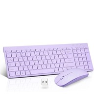 Wireless Keyboard and Mouse Combo, battery operated - purple. New and unopened.