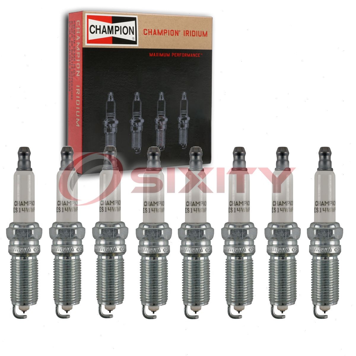8 pc Champion Iridium Spark Plugs for 2014-2020 Chevrolet Silverado 1500 br