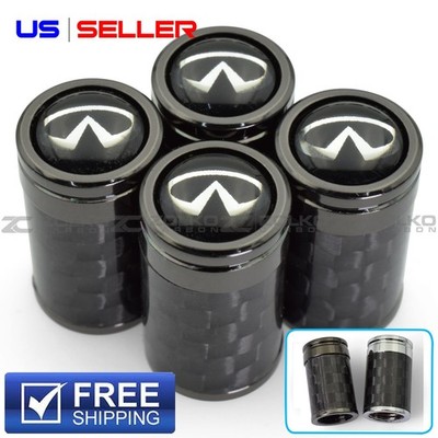 VALVE STEM CAPS WHEEL TIRE CARBON FIBER 4PC 2 COLOR OPTION - VC13 VC29