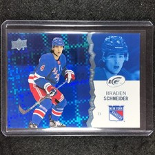 2023-24 UD Ice Hockey BRADEN SCHNEIDER Base Ice Blue SP #93