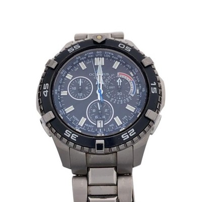 Casio Oceanus OCW-P500 Solar Analog Watch Stainless Steel Black Pre-owned