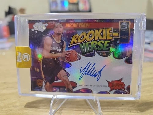 Micah Peavy 2025-26 Topps Three 17/25 Auto Bronze Rookie-Verse RC #RV-MP