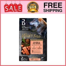 Pure Balance Wild  Free Grain-Free Salmon  Pea Recipe Dry Dog Food, 24 lbs