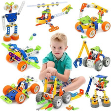 Blocs Construction 167p 10-en-1 STEM Jouet Éducatif Créatif Robot 3-12 Ans