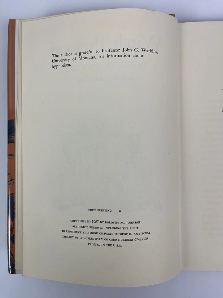 Witch Princess by Dorothy Johnson vintage 1967 First Printing jr fiction history - Image 3 of 4