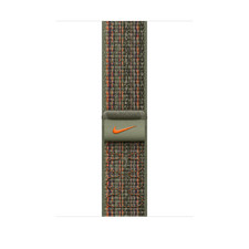 APPLE NIKE SPORT LOOP 45MM WATCH BAND SEQUOIA/ORANGE MTL63FE/A