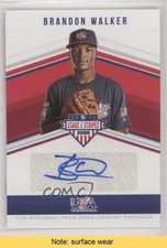 2018 Panini USA Baseball Stars & Stripes 300/495 Brandon Walker Auto READ 0w8