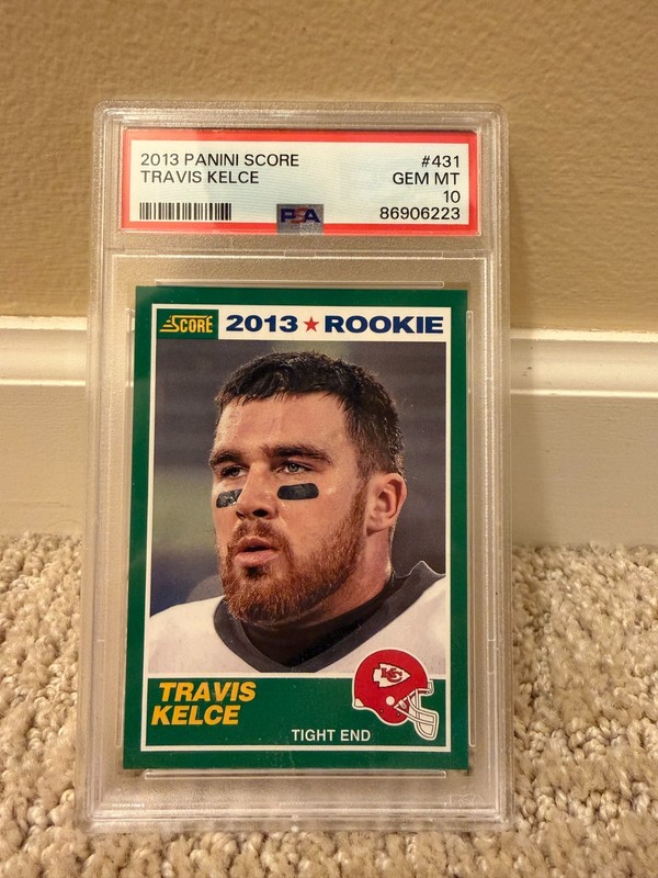 2013 Panini Score Travis Kelce RC Rookie #431 Kansas City Chiefs PSA 10 Gem Mint