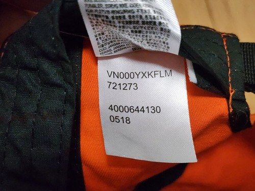 Vans Off The Wall Hat Orange Buckle Men Cap Baseball Adjustable Skateboard Retro - Picture 9 of 9