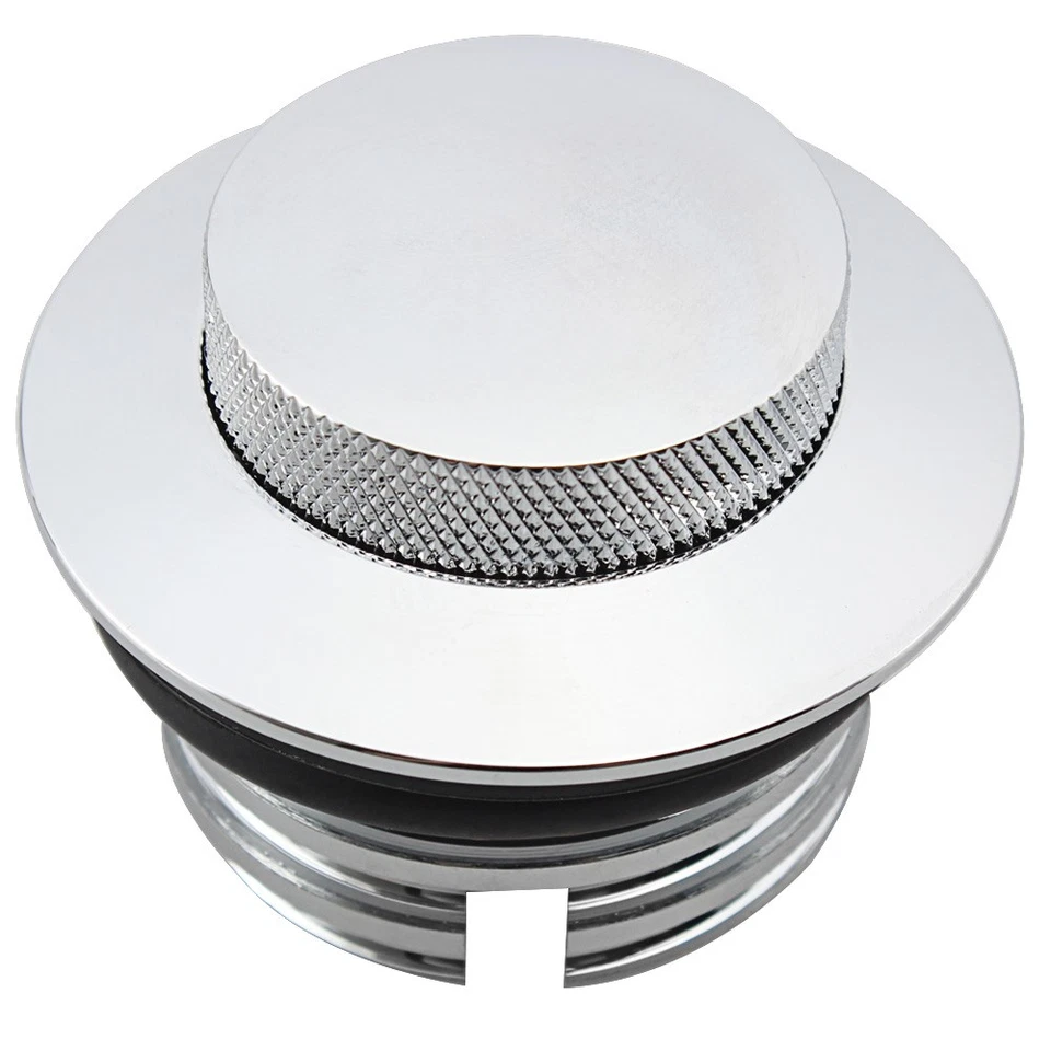 Cubierta de tapa de tanque de gasolina lado izquierdo cromado apta para Harley Electra Softail Fat Boy Foto 4 de 4