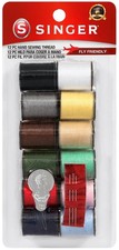 Singer Notions 60642 Polyester Thread 25yd 12/Pkg-Light  Dark Shades