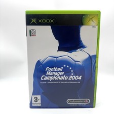 FOOTBALL MANAGER CAMPIONATO 2004 GIOCO PER XBOX CLASSIC COMPLETO DI MANAULE