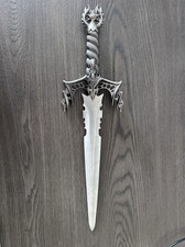 Fantasy Dragon Dagger Metal Handle Blade Silver with Display Stand