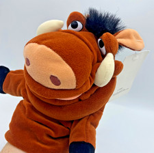 Disney Store Pumbaa Plush The Lion King Warthog Stuffed Animal With Tag puppet