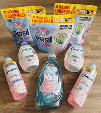 Persil & Comfort Heaven Scent Laundry Bundle Washing Liquid Detergent