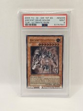 Yu-Gi-Oh Karte Ancient Gear Golem TLM-EN006 1.Auflage PSA 9 Mint ENG