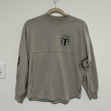 Disney Star Wars The Mandalorian Spirit Jersey Adult Medium Gray Grogu