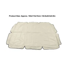 Waterproof Outdoor Swing Canopy Replacement 420D Silver Coated Oxford Fabric