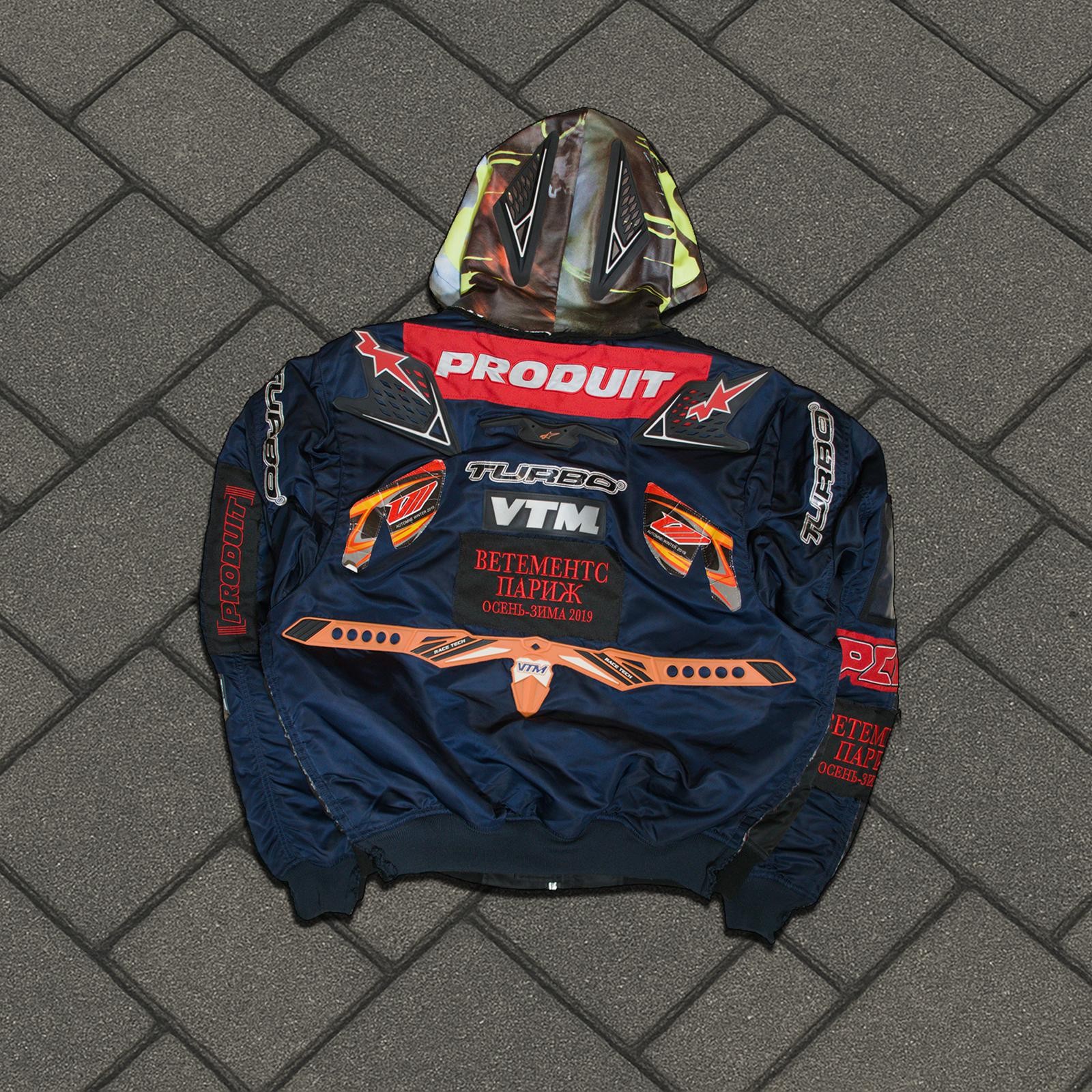 AW19 Vetements Racing Hooded Bomber image 2