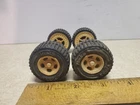 1965-1970 Mini Tonka Jeep Tires/Wheels With Axles For Custom Or Restoration #A