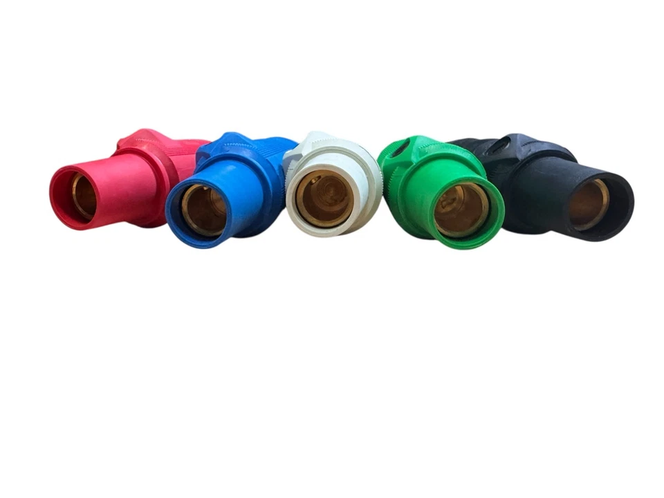 HUBBELL SERIES 16 (5) PC CAMLOCK SET 600V 300 AMP BLK/WHT/RED/BLUE/GREEN  HBL300 - Image 2 of 2