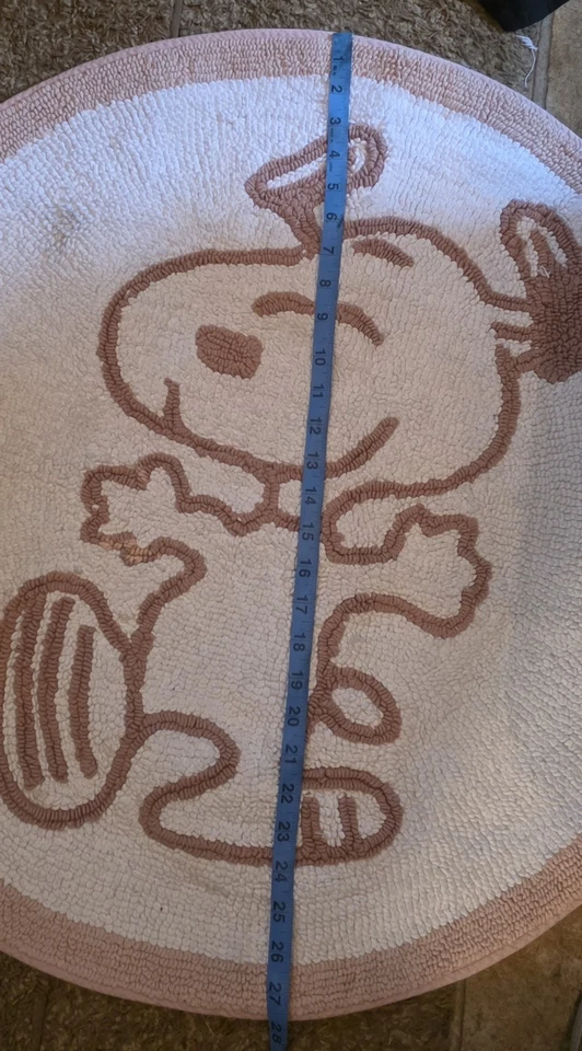Tapete de banho Pottery Barn Kids Peanuts Snoopy 28x28” (raro) - Imagem 4 de 4