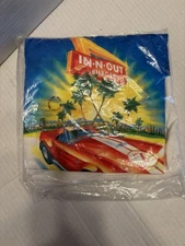 Vintage In N Out Burger T-shirt Classic Car White Size XL Hanes Beefy T New