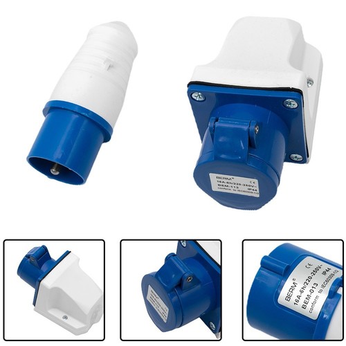 Waterproof IP44 16A 3 Pin Socket Suitable for Industrial and Outdoor Use