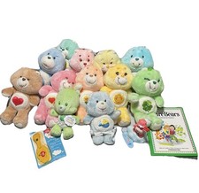 Vintage 1983 Kenner 11 Care Bears Plush Collection Lot with Other Collectibles
