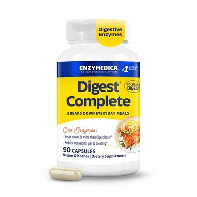 Enzymedica Digest Complete - Digestive Enzyme 90 Count (Pack of 1), No Color